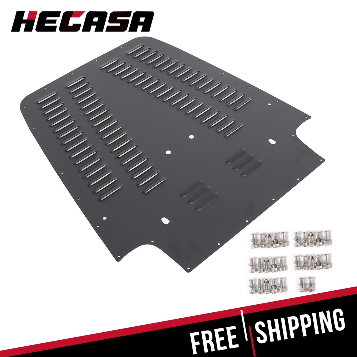 Vented Hood Louver Aluminum Black Grille For Jeep 97-02 Wrangler