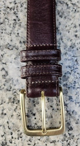 COACH 5800 Burgundy Burnished Cowhide Leather Belt Size : 36-- MADE IN USA - Picture 5 of 17