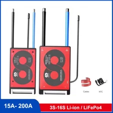 Daly BMS 3S-16S Li-ion BMS with NTC 12V-60V Lifepo4 Battery Protection Board lot