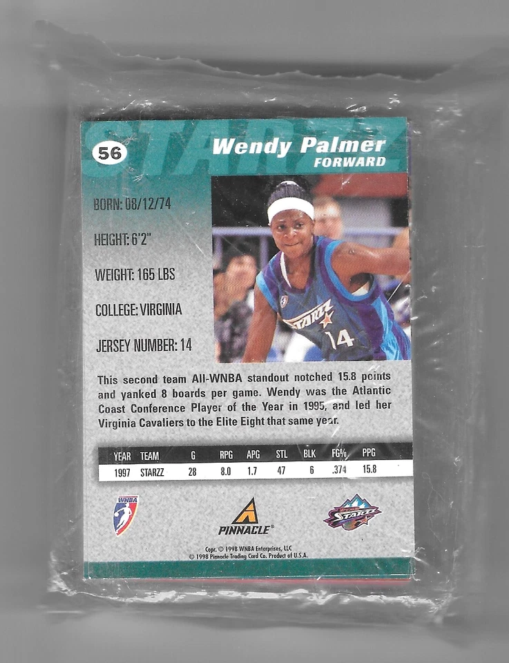 1997 年 UD Pinnacle NBA WNBA 凯洛格促销金 56 张卡套装 * * 密封 🏀科比乔丹 — 第 4/4 张图片