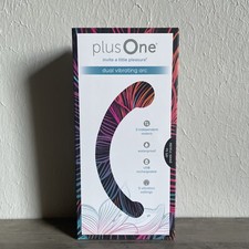 NEW plusOne Dual Vibrating Arc Massager, 10 Vibration Settings, Teal, Waterproof