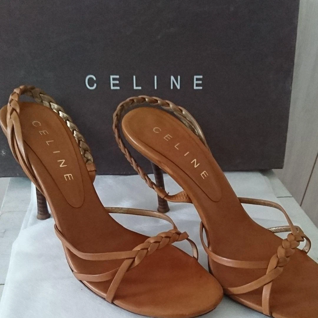 CELINE Sandals 37.5 Authentic Women Used from Japan eBay