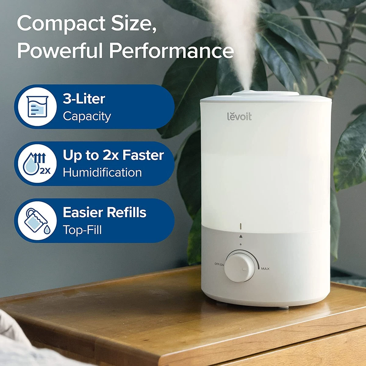 Levoit Dual 150 Ultrasonic Cool Mist Humidifier