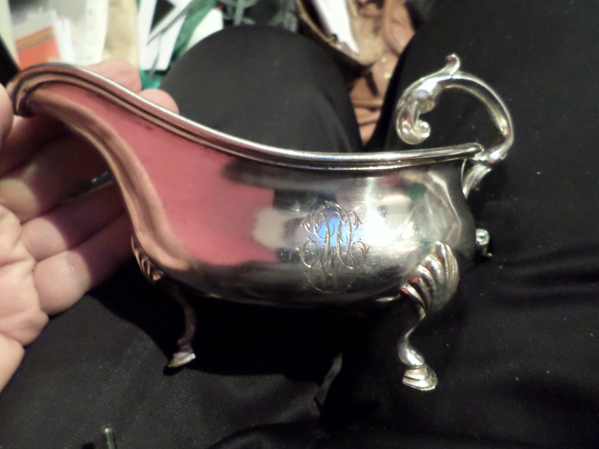 Cuillère à sauce Argent massif fourré 1900