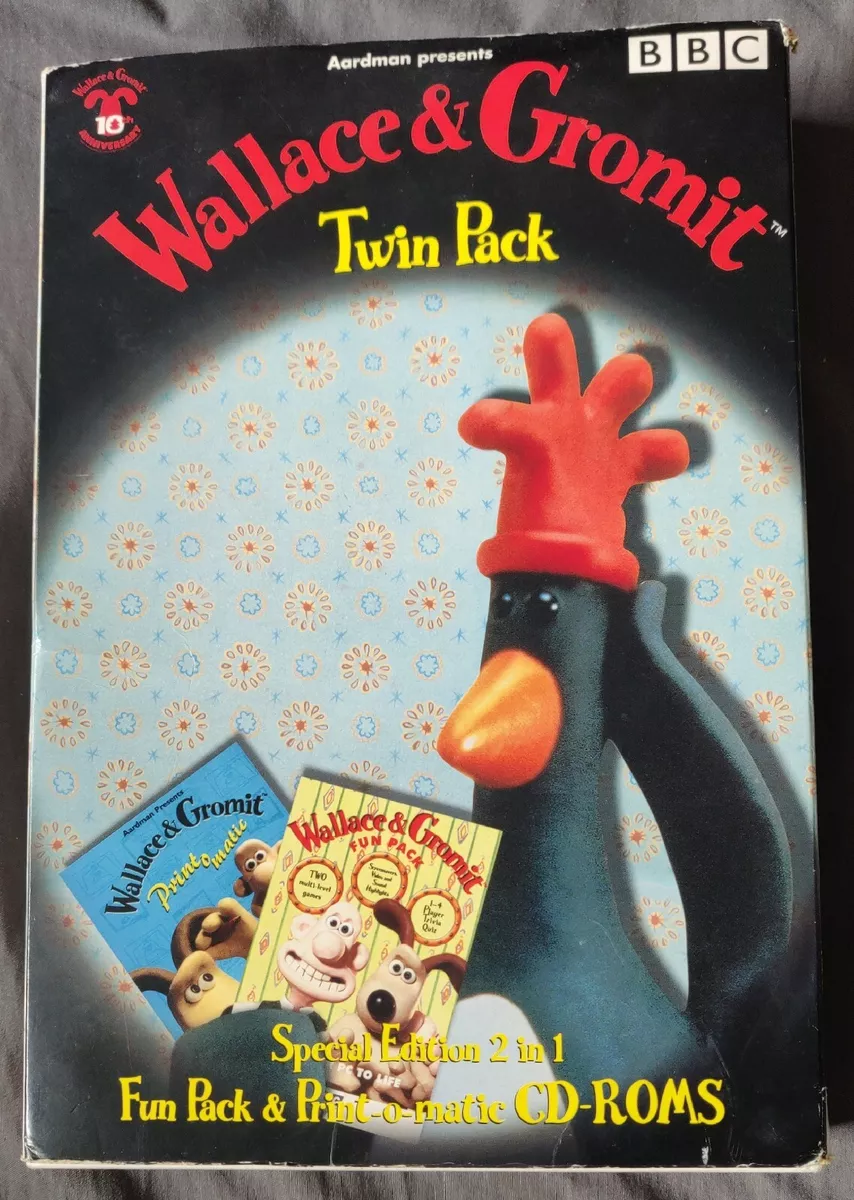 Wallace & Gromit 10th Anniversary Special Edition Twin Pack CD-ROMS Fun  Pack