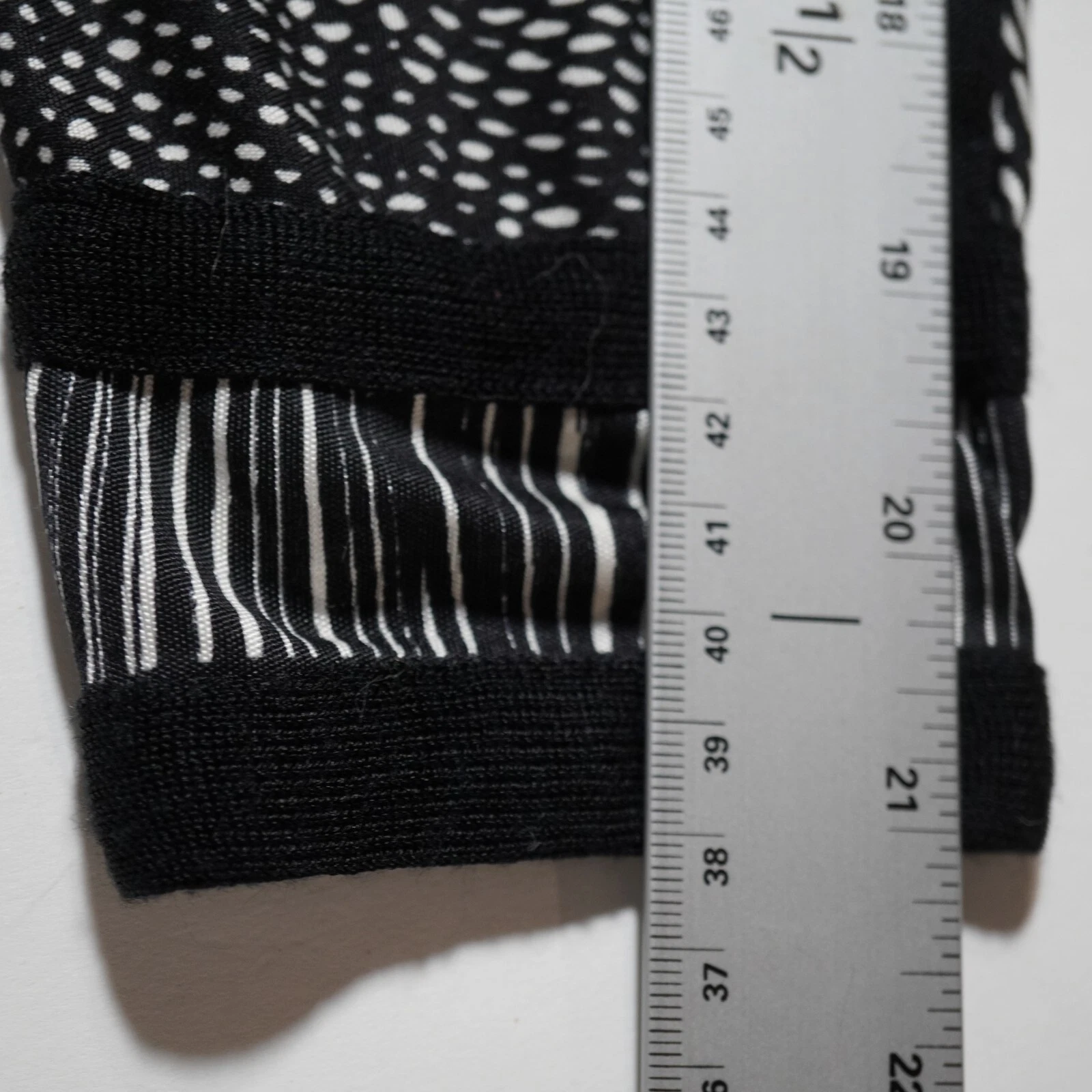 Abito tubino Tory Burch in jersey di seta collo cappuccio tg small nero bianco maniche a 3 4