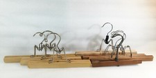 7 Miscellaneous Wooden  Metal Pants/Skirts Hangers