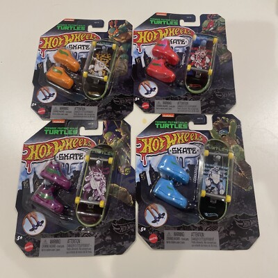 Hot Wheels Skate Teenage Mutant Ninja Turtles TMNT Complete Set of 4