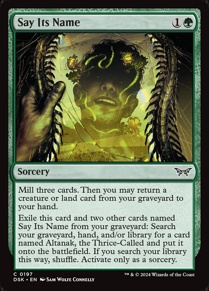 MTG DSK: Say Its Name (Sorcery) 0197 Duskmourn: House of Horror Regular | eBay MTG DSK: Say Its Name (Sorcery) 0197 Duskmourn: House of Horror Regular | eBay