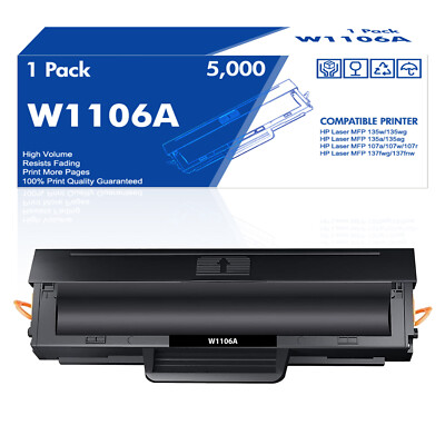 W1106A Toner für HP 106A Laser 107w 107r MFP 135 wg 137fwg 135a 135ag Mit Chip