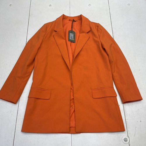 All Saints Aleida Tri Blazer Vivid Orange Women’s Size 2 New Defect