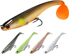Pre-Rigged Soft Fishing Lures, Well-Made Easy Catching Lures for Family Fishing,