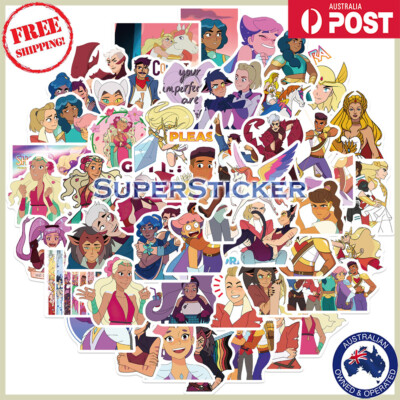 50pcs She-Ra Princess of Power Cartoon Stickers Bomb Vinyl Laptop ...