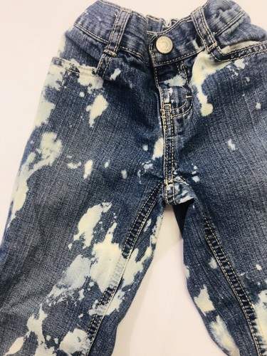 Gymboree Sz 5 Custom Tie Dyed Blue Jeans Denim Boot Cut Distressed Wow! - Picture 6 of 7