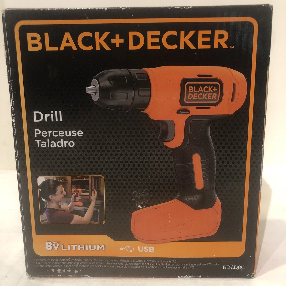 BLACK & DECKER 8V Max 8 Impact Driver (Charger Included) at