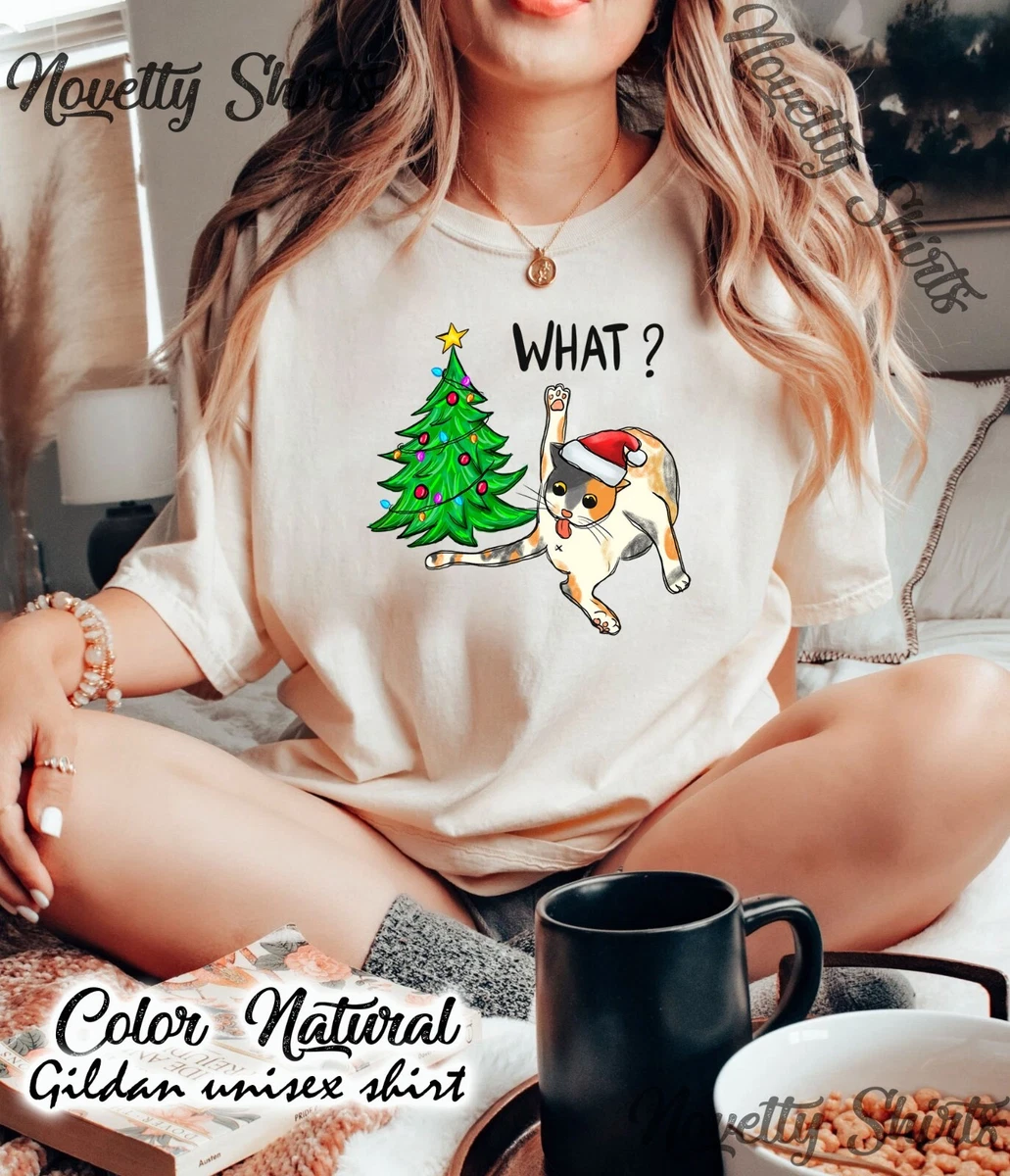Christmas cat shirts cheap