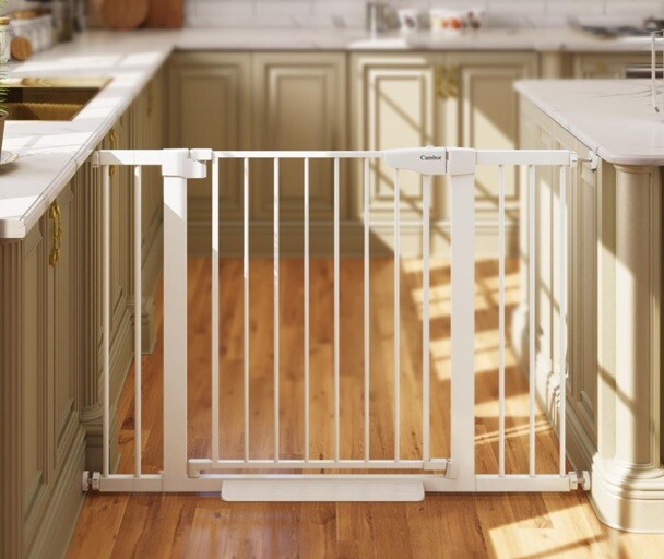 Cumbor 29.7"-40.6" Baby Gate for Stairs, Dog Gate for Doorways