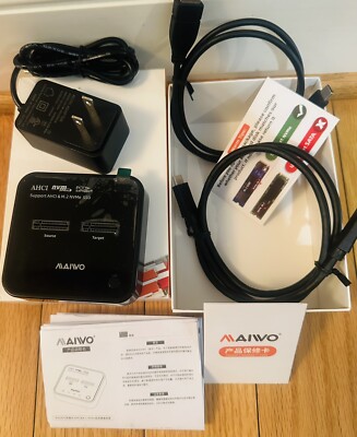 MAIWO NVMe/AHCI/SSD Dual Bay Hard Drive Docking Station