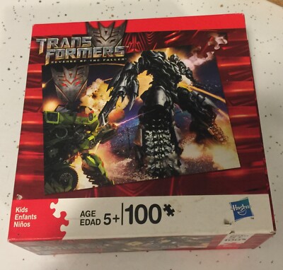 Hasbro TRANSFORMERS revenge of the Fallen 100pc puzzle SEALED 10x13''
