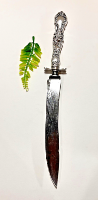 R. Wallace 1835 Sterling Silver Handle Carving Knife 14
