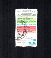 FRANCOBOLLI ITALIA REPUBBLICA 1978 TRENTENNALE DELLA COSTITUZIONE LIRE 170