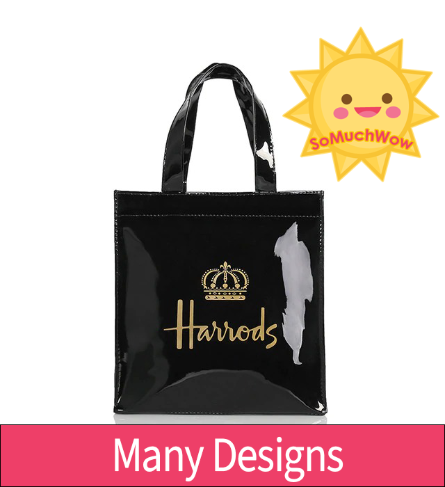 Harrods London PVC Reusable Shopping Bag Eco Tote Shopper Wa
