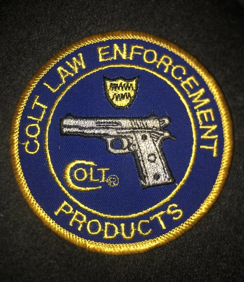 COLT LAW ENFORCEMENT PRODUCTS CLOTH PATCH 3 INCH. FREE SHIPPING.