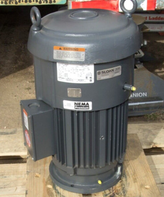 US-Nidec HT5P1BLE Vertical Hollow Shaft Motor FJ76 3600RPM 3PH 230/460V 5HP