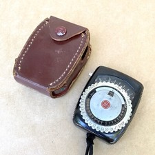 General Electric Exposure Meter Type PR-1 W/ Leather Case, VINTAGE 