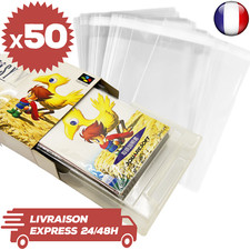 50 Protections Sachet Pochette Refermable Notice Jeux Super Famicom SFC