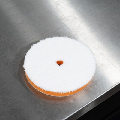 The Clean Garage Orange Microfiber One Step Pad | For 5'' Backing Plate
