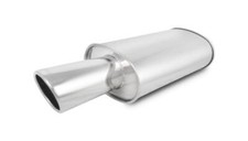 Vibrant 1042 Streetpower Oval Muffler 4 Angle Cut Tip 3 Inlet