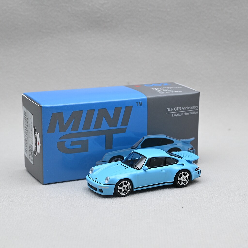 MINI GT 1:64 RUF CTR Anniversary Bayrisch Himmelblau LHD Diecast