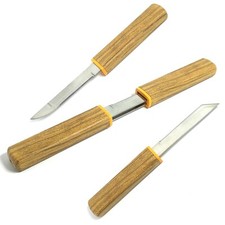 Doppel Messer Einhandmesser Stahl Outdoor Jagdmesser + Lederhülle