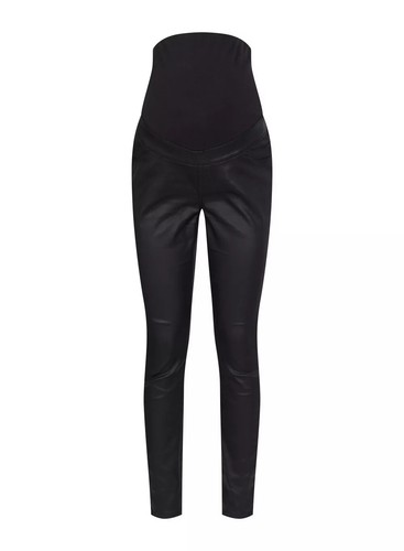 Ex Dorothy Perkins Maternity Black Over Bump Faux Leather Jeggings 6-20 RRP  £26 | eBay
