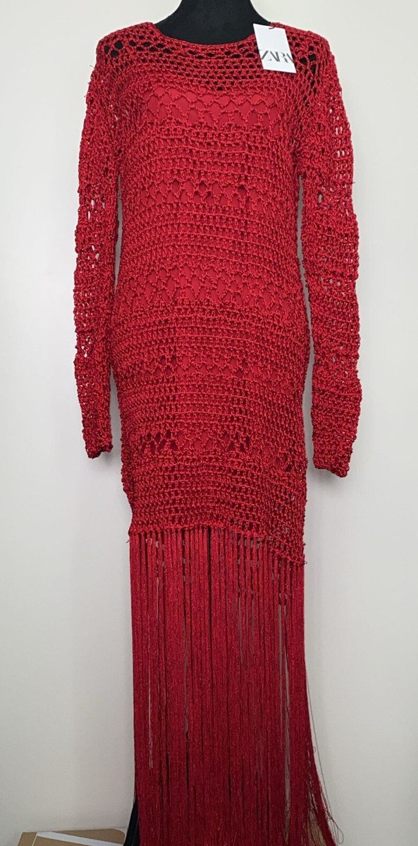 【最終値下げ】Flare crochet knit drees / Mamu 最終値下げ】Flare crochet knit drees / Mamu