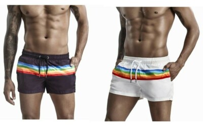 Rainbow Beach Seobean Mens Swimming Shorts 