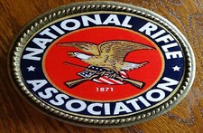 NRA - National Rifle Association EpoxyPhoto Buckle -NEW