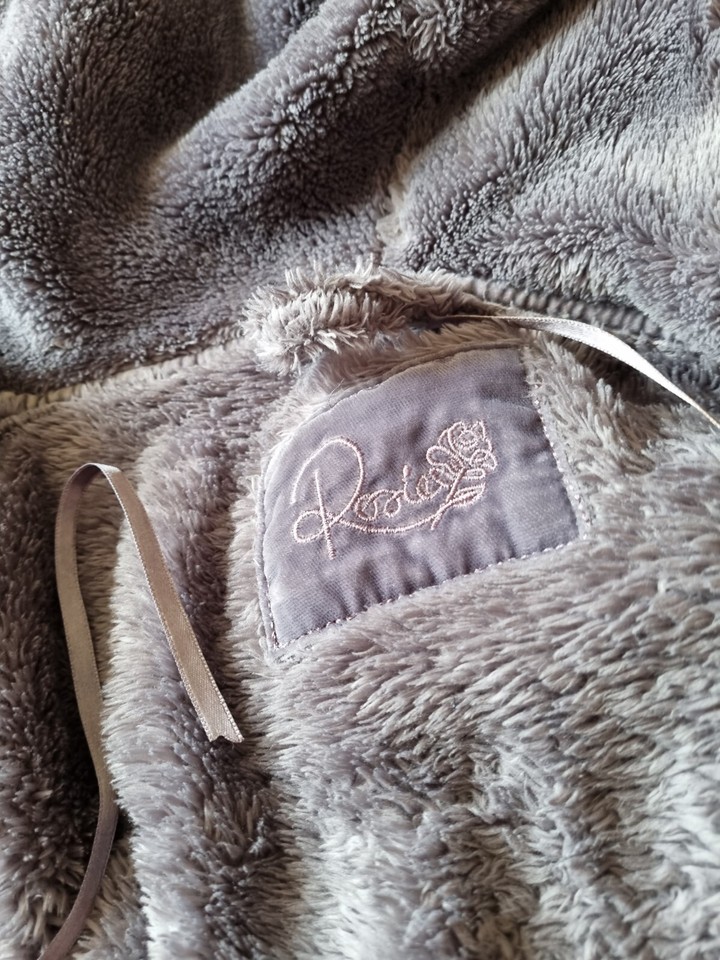 M&S Grey Hooded Rosie Dressing Gown Size 1214 eBay