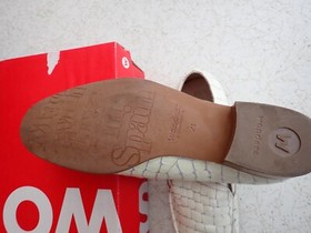 WONDERS WOMEN'S  BORDELLE - WHITE CROC - SIZE 41 - EXCELLENT USED COND.