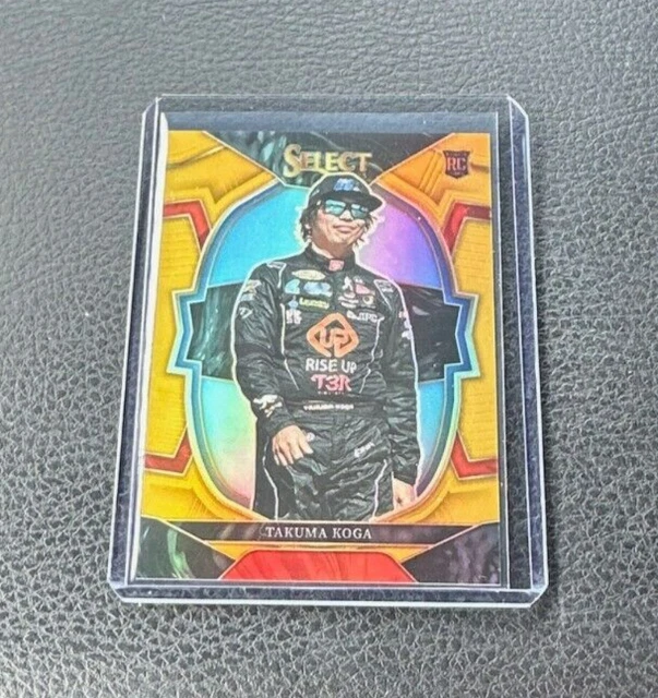 2023 Panini Chronicles Select Racing Takuma Koga Rookie Gold Prizm 09/10