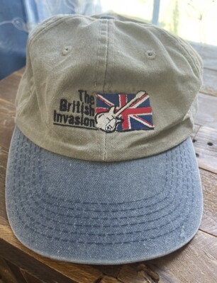 Vintage British Invasion Baseball Cap By Cobra Caps Adjustable Two Tone