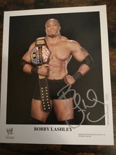 WWE WWF wrestling signed promo photo Bobby Lashley p1117