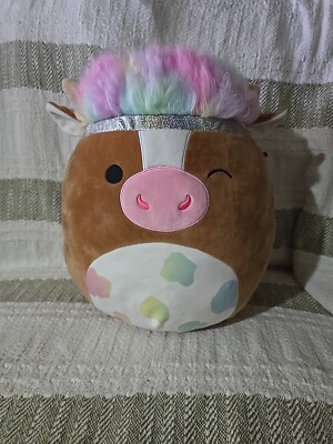 LARGE PLUSH 14'' TOMAR THE COW SQUISH DOOS SQUISHMALLOWS