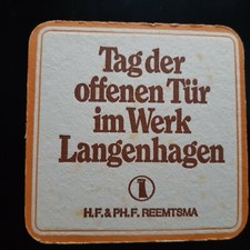 old beer mat brewery Jever tobacco cigarettes Reemtsma Langenhagen