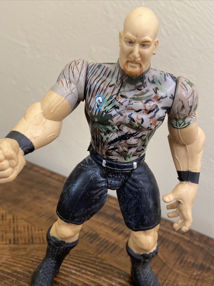 Stone Cold Steve Austin Vintage WWF Jakks BCA figure camo variant