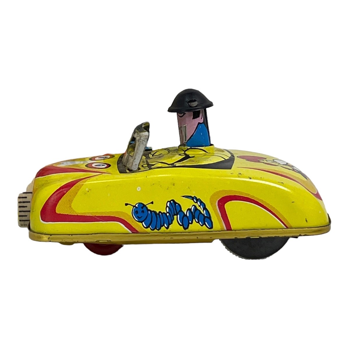 Vintage 1984 Torpeauto Lemezarugyar Tin plate Wind Up Car Hungary