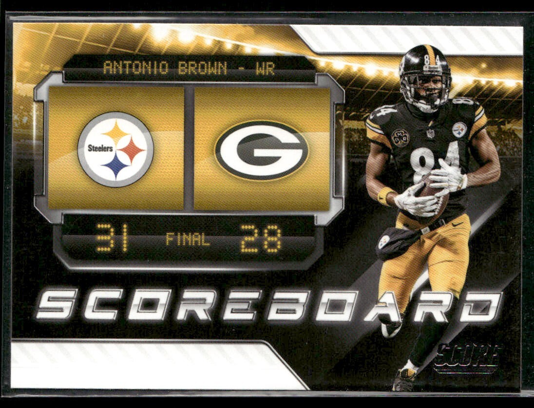 2018 Score Scoreboard Antonio Brown #11 Pittsburgh Steelers