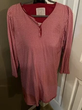 Nautica Sleepwear M Light Nightie V-Neck Short Nightgown