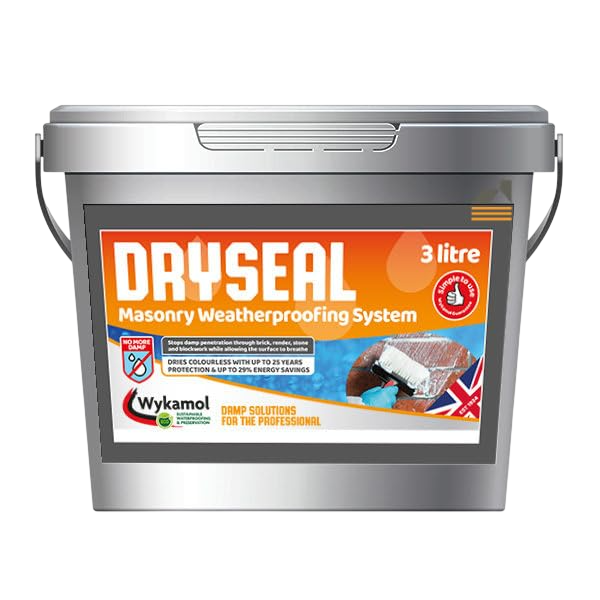 Water Repellent Masonry Brick Treatment Waterproof Cream Wykamol Dryseal 3 Litre